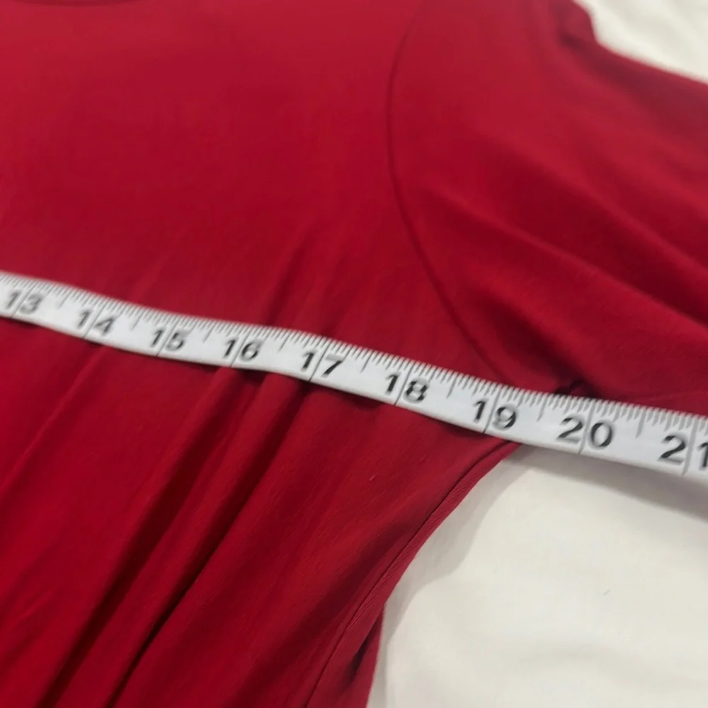 EUC | Elegant Red J Jill Draped Dress - Picture 6 of 8